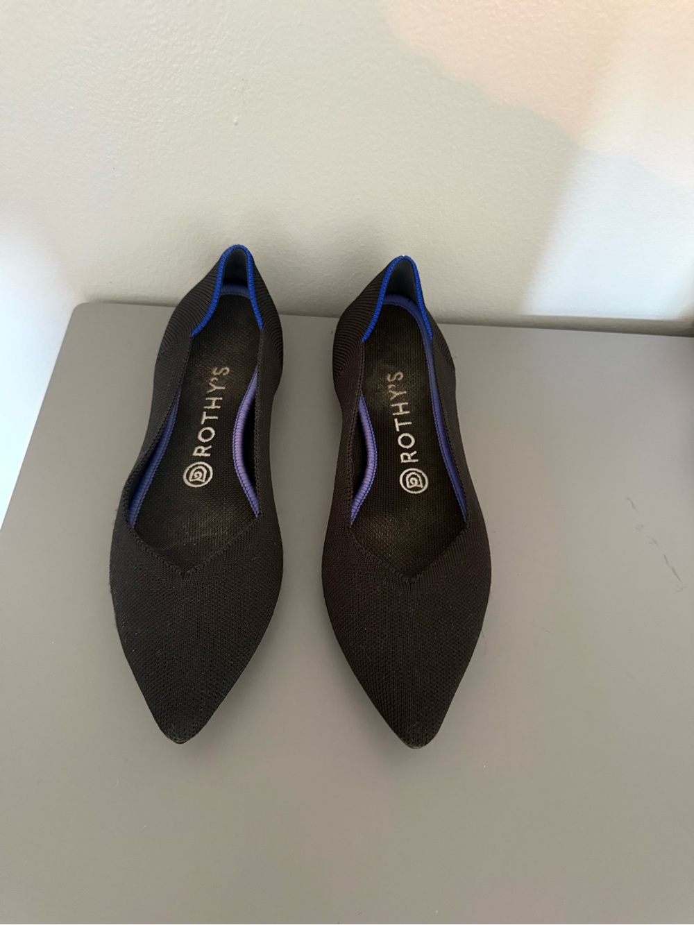 Rothy's Pointed Toe Black Flat - Size 8.5